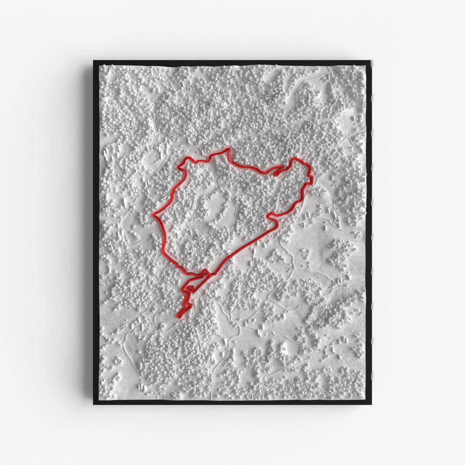 Nürburgring als 3D Poster I 40x50cm I Geschenk für Motorsportfans I ...