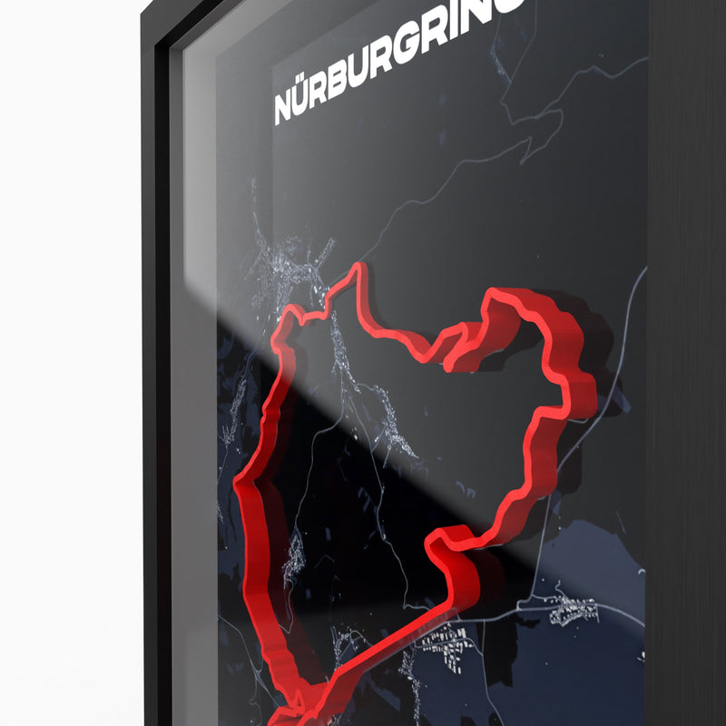 Stilvolles Nürburgring Poster als Geschenkidee für Motorsport-Fans
